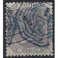 India 1860 SG52 8 Pies Purple/White Good/Fine U...