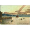 Art ZENO DIEMER "Sunset" Postcard (Tuck Connois...