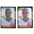 Both 1987 Donruss & Leaf baseball cards Ryne Sa...
