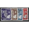 DDR 1950 (SET) 'PEACE PROPAGANDA' (4v) FINE USE...