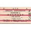 U.T.A. Edmondson Ticket - Bangor to Belfast and...