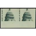 1616a, Mint NH 9¢ - Miscut Imperforate Pair Err...