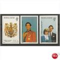 1981 Royal Wedding (imperforate) set of 3.Unmou...