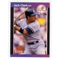 1989 Donruss Jack Clark baseball card #311 – Ya...