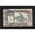 EGYPT 1943 LETTER STAMP 40M POSTMAN ON MOTOR CY...