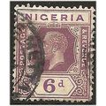 Nigeria 1923 SG25a 6d Dull & Bright Purple Die ...