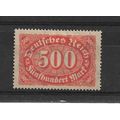 Germany.SG240 500m Orange on Buff.Mounted Mint....