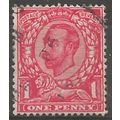 1912 SG349 1d Bright Scarlet Wmk Royal Cypher S...