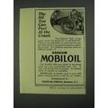 1908 Vacuum Mobiloil Ad - You Can Feel at The C...
