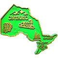 Ontario Map Fridge Magnet