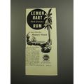 1952 Lemon Hart Rum Ad - The Finest Rum for Planters' Punch
