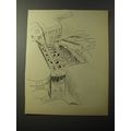 1953 Cartoon by Alain (Daniel Brustlein) - Seei...