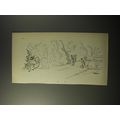 1953 Cartoon by Alain (Daniel Brustlein) - Deer...