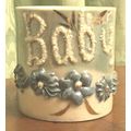 Baby Cup with raised "Baby and flowers" Germany...