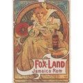 Fox Land Jamaica Bottle Of Old Rum Alcohol Adve...