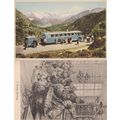 Swedish Church Service Mountain Bus 2x Postcard s