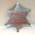 Coca Cola Yo-Yo Russell Champion Metal Star Pin...