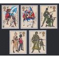 Great Britain British Army Uniforms 5v 1983 MNH...