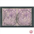 GB stamps 1912 - SG376 - KGV - 3d violet x 2 - ...