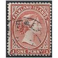 Falkland Islands 1891 SG18 1d Orange Red-Brown ...