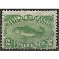 Newfoundland 1882 SG46 2c Yellow-Green Mounted ...