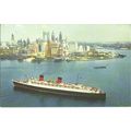 Cunard Line RMS QUEEN ELIZABETH Company Postcar...