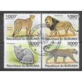 Burundi 2011 Cats Lions Leopards OBLITERE ( USED )