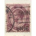 South Africa KGV 1913 2d Deep Purple Used SG 6a...