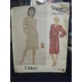 Vintage Vogue Chloe 2974 Misses Dress Pattern -...