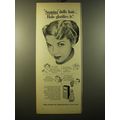 1950 Halo Shampoo Ad - Soaping dulls hair