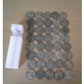 Lot of Forty U.S. Wartime Silver Nickels