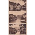 Les Bassin Du Doubs 3x French Antique Water Row...