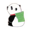 Panda Pin Badge Enamel 2.2 cm x 1.6 cm Fun Comi...