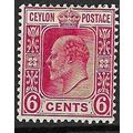 CEYLON 1908 EDVII 6c MINT SG291