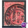 GB stamps 1902-10 KEV11 - 1d SG219 Manchester 2