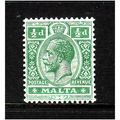 MALTA 1914 SG 71 1/2d GREEN M / MINT #1