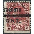 Canada 1914 SG218 2c Deep Brown-Red Imp x Perf ...