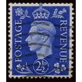 Great Britain GB KGVI 2½d Light Ultramarine Use...