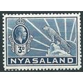 Nyasaland 1934 SG118 3d Blue Mounted Mint .. ..