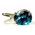 Paraiba Topaz, 14KY Gold Pendant, P020