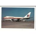 Aviation UNITED BOEING 747SP-27 Postcard by Aer...