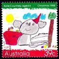 Australia 1988 Christmas 39c Used Stamp.