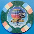 Argosy. $25 Casino Chip. Lawrenceburg, IN. M01.