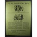 1931 American Express Company Ad - Tour Europe