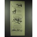 1937 Golden Shell Motor Oil Ad - R is for Rhino