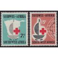 South West Africa 1963 SG 193-4 LMM Red Cross (...
