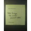 1948 Patek Philippe Watches Ad - For one hundred and nine years: Patek Philippe