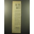 1959 Merrill Lynch Ad - The eyes have it