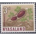 Nyasaland QEII 1964 3d red brown yellow green b...