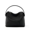 Genuine Leather Women Purses and Handbags Black